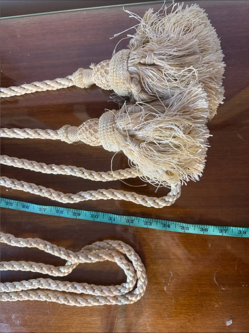 Specialty Theatrical Grade Barrier Rope Curtain Tiebacks with Tassels-